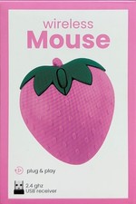 Vivitar 'Strawberry' Novelty Computer Mouse - Berry Pink picture