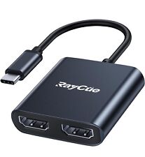 Ray Cue USB C to Dual HDMI Adapter Model HB132 HDMI 4K60Hz*2 Dual Monitor Type C picture