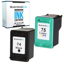 74 75 Replacement Ink Cartridges for HP Cartridge Deskjet Officejet Photosmart picture