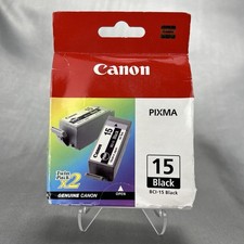 Canon PIXMA BCI-15 Black Ink 2 Tanks - Twin Pack Printer Toner Sealed NEW picture