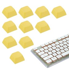 10Pcs XDA Profile Keycap Set PBT Mechanical Numeric Keypads, Yellow picture