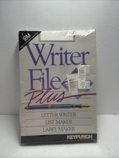 Vintage Writer File Plus + Database for IBM Disk New Sealed Box 1984 picture