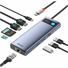 Baseus StarJoy 9-in-1 USB-C Hub Adapter HDMI RJ45 USB 3.0/2.0 SD/TF PD picture
