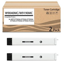 2 Pack w9040mc W9190mc BLack Toner Cartridge Compatible for MFP E77822dn E77822z picture