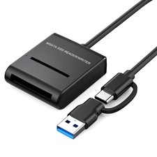 chenyang mSATA SSD Enclosure Reader/Writer,USB 3.0/USB C 5Gbps Desktop Black  picture