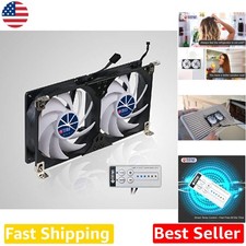 Durable 120mm RV Fridge Vent Fan 12V Rack Mount w/ Speed Controller, Air Cooling picture