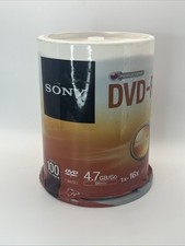 Sony 100DMR47SP DVD-R 16x 4.7GB Recordable Storage - 100 Pack New Sealed picture