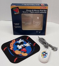 Fellowes Disney Mickey Unlimited Mickey Mouse & Mouse Pad Set PS/2 Serial. NOB picture