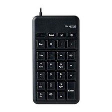 ELECOM Wired Membrane Numeric Keypad Medium Size USB Port Hotkeys Heavy-Duty picture