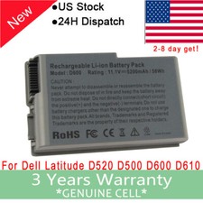 Fancy Laptop Battery for Dell Latitude D520 D500 D600 D610 C1295 New 6 Cell picture