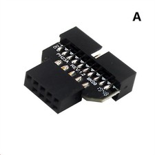 New Panel Plug-in Adapter Computer Motherboard USB3.0 19/20pin To USB2.0 9pin nn picture