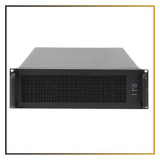 360mm 3U Rackmount Server Case Liquid Cooling SFX PSU ATX MicroATX ITX Black picture