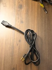 Right Angle IEC C13 3-Prong AC Power Cord Cable NEMA 5-15P PC TV Monitor picture