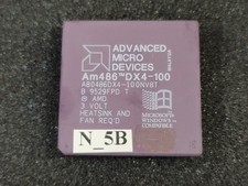 Am486 80486 DX4 100MHz 3V CPU tested working for DOS Retro Gaming Tested #N5B picture