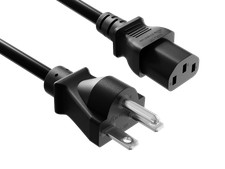 3ft NEMA 6-15P to C13 Server Power Cord, 14 AWG SJT Heavy Duty, 15A/250V, UL ... picture