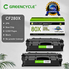 2PK CF280X 80X Black Toner Cartridge Compatible For HP LaserJet Pro 400 M401dn picture