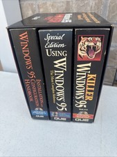 Windows 95 Power Pack VTG 90's QUE Computer Software Book Set (3) Guide picture