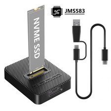 Vertical Stand-Alike M2 NVMe Enclosure Dock for 2230/2242/2260/2280 NVMe M.2 SSD picture