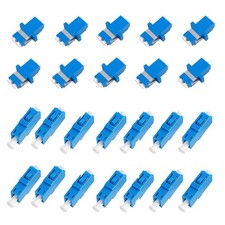 24 PCS LC Singlemode Fiber Optic Coupler Cable Adapter 10 Duplex 14 Simplex picture