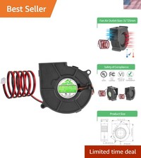 Durable 12V DC Blower Fan - Powerful 3000 RPM with Dual Ball Bearing Design picture