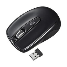 Sanwa Supply Ultra-Small Receiver Wireless Optical Mouse Black MA-NANOH8BKNEW picture