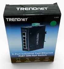 TRENDnet TI-PE50 5-Port Industrial Fast Ethernet PoE+ DIN-Rail Switch picture