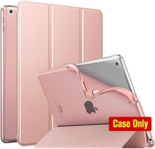 Soft TPU Back Cover Case with Stand for iPad 9th Gen 2021, Rose Gold Color picture