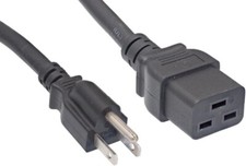 Extension Del Cable De Alimentacion De America Del Norte, Nema 5-15P A C19, ... picture