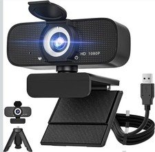 1080P Full HD Webcam with Built-in Microphone & Tripod, Auto Focus picture