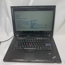 Lenovo Thinkpad T61 Laptop Computer With Charger- Boots To Bios No Hard Drive ￼￼ picture