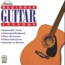 EMedia Beginner Guitar Lessons PC MAC CD-ROM step-by-step acoustic electric help picture