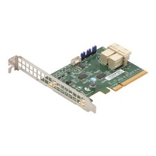 Supermicro AOC-SLG3-2E4R 2x SFF-8643 NVMe PCIe x8 Full Profile HBA picture