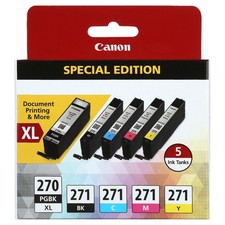 Canon 0319C006 PGI-270XL/CLI-271 5-Color Ink Cartridge Pack picture
