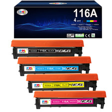 Pm Colori 4 Pack Replacement For Hp 116A Toner Cartridges For Color Laserjet picture