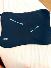 BUILT Cargo Laptop Sleeve Case Large Neoprene Padded Zipper Black/Blue picture