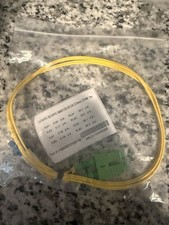 LC/UPC to SC/APC Single-Mode Duplex Fiber Optic Patch Cable 1m Yellow OFNR picture