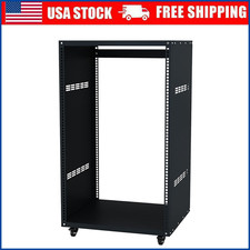 16U AV Rack Stand with 4 Caster Wheels Network & Stereo Recording Studio Rack picture