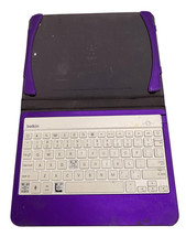 Belkin F5L152 Slim Style Keyboard Case Purple White Untested For Parts picture