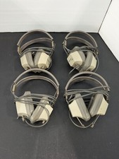 Lot of 4 Telex Explorer 3.5mm Plug - Tan Brown Audio Sound Music Headphones picture