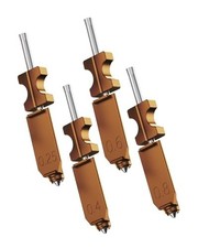 3D Printer Hardened Nozzle Set, 4 Pack, Various Sizes, High Flow Hotend Part picture