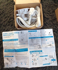 In-Wall Recessed 2-Outlet Power Cable Management Kit 5.25 ft White picture