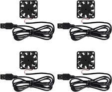 4 Pack USB Brushless Cooling Fan 40mm High Performance DC 5V Speed 4200 RPM f... picture