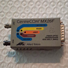 Allied Telesis CentreCOM AT-MX26F Fiber Optic MAU Transceiver DB-15 2-Port picture