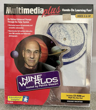 Nine Worlds Hosted by Star Trek's Patrick Stewart, CD ROM Game, New Sealed, 1997 picture