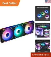 High Airflow 120mm ARGB PC Case Fans - 2000RPM, 3-Pack with Daisy-Chain Design picture