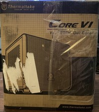 Thermaltake Core V1  SPCC Mini ITX Cube Computer Chassis - Black New Old Stock picture