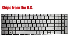 For HP 17-ca0095nr 17-ca0010nr US Silver Keyboard Original Non-Backlit picture