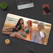 Ciri Triss Yennefer Desk Mat, The Witcher Mouse Pad, Fantasy Trio Decor picture