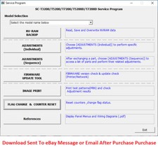 Service Adjustment program Epson SureColor T3200 T5200 T7200 T5200D T7200D +SM picture