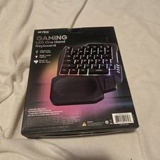 Mini One-Handed Gaming Keyboard USB Wired 35 Keys RGB Led Backlit Game Accessory picture
